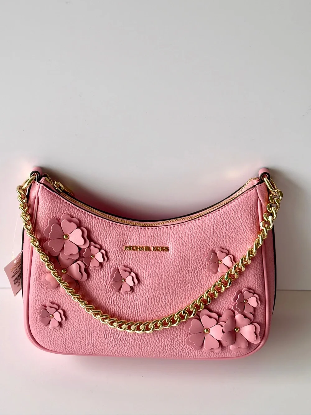 Michael Kors Jet Set Travel Large Embellished Convertible Crossbody Shoulder Bag - Picture 14 of 15